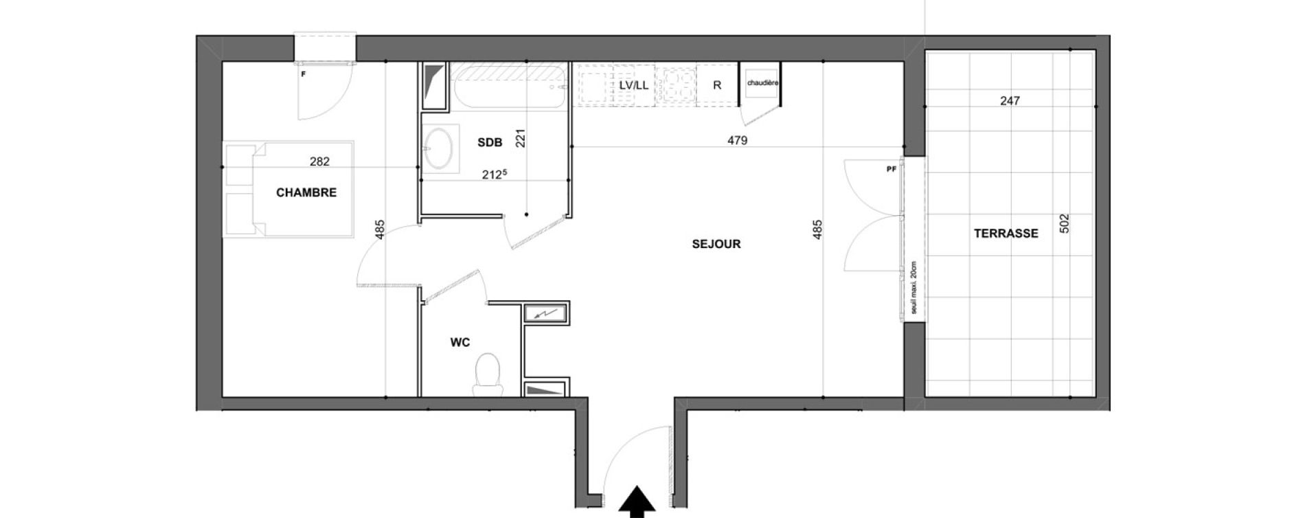 Appartement T2 de 48,10 m2 &agrave; Saint-Jean-De-Braye Puits de ville - centre ville