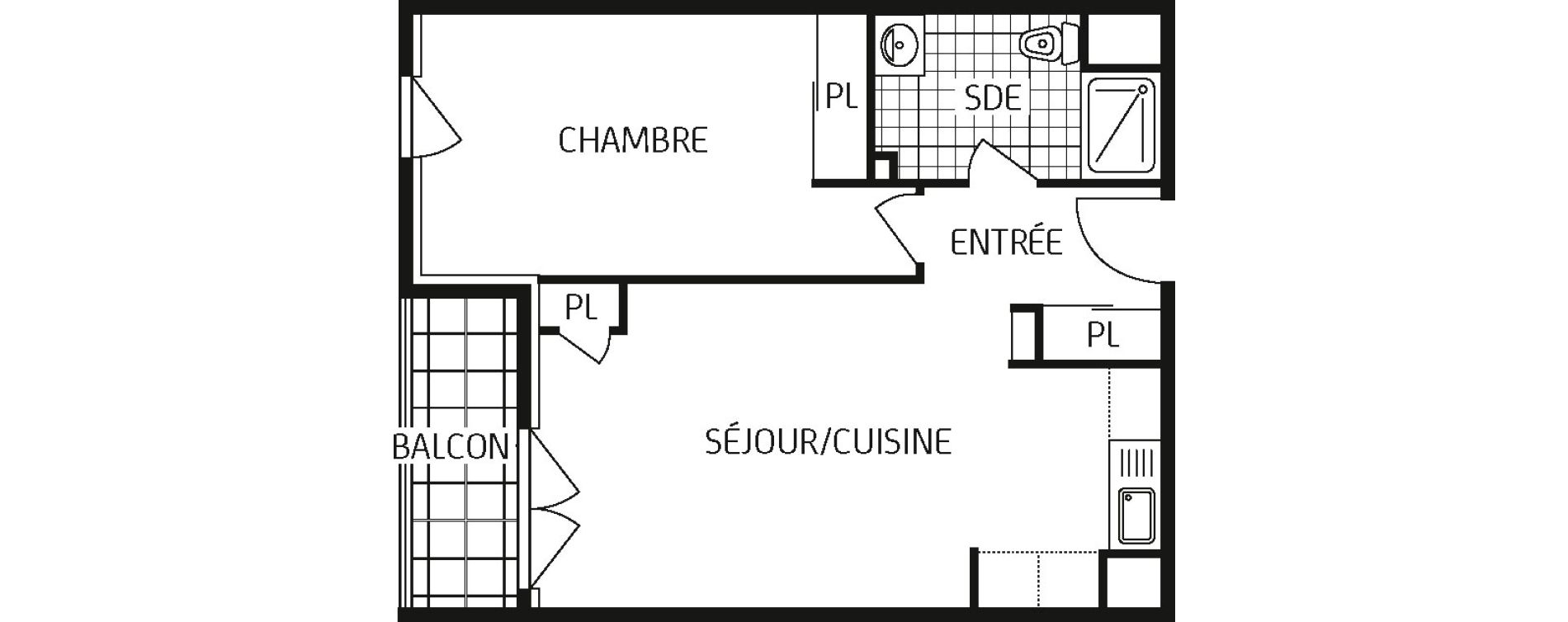 Appartement T2 de 45,77 m2 &agrave; Saint-Jean-De-Braye Centre