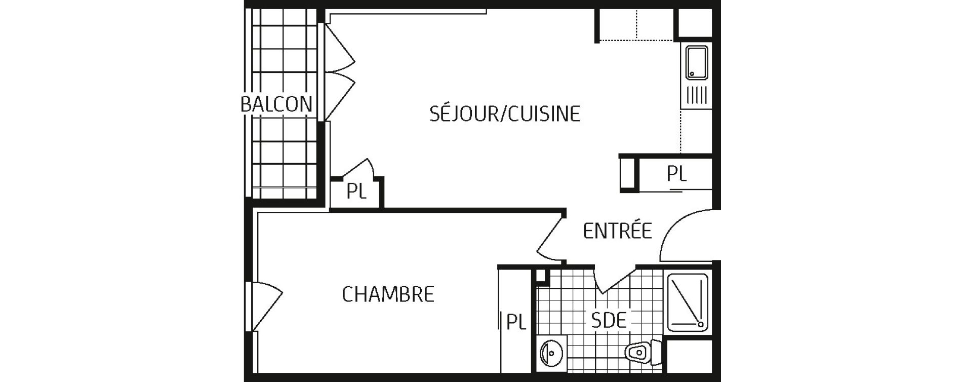 Appartement T2 de 45,49 m2 &agrave; Saint-Jean-De-Braye Centre