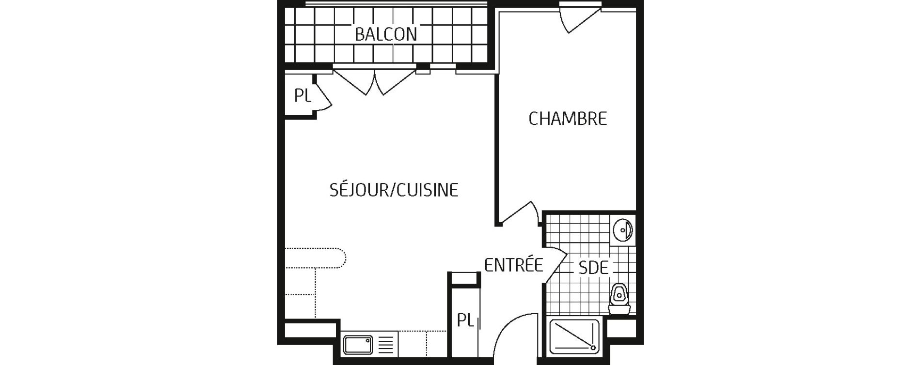 Appartement T2 de 44,27 m2 &agrave; Saint-Jean-De-Braye Centre