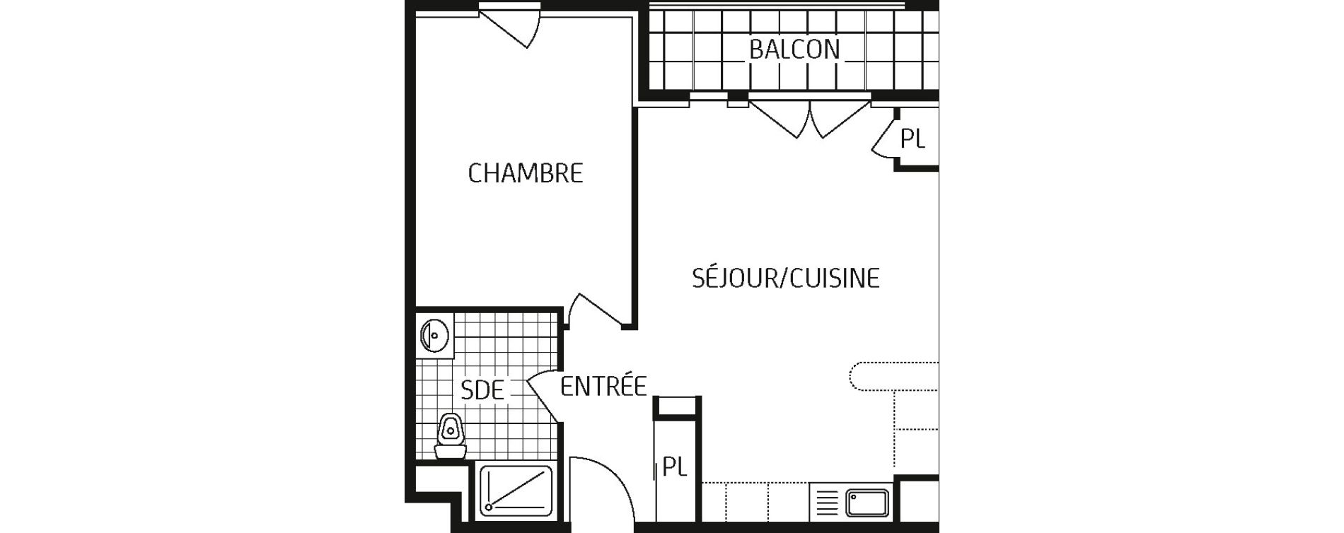 Appartement T2 de 46,08 m2 &agrave; Saint-Jean-De-Braye Centre