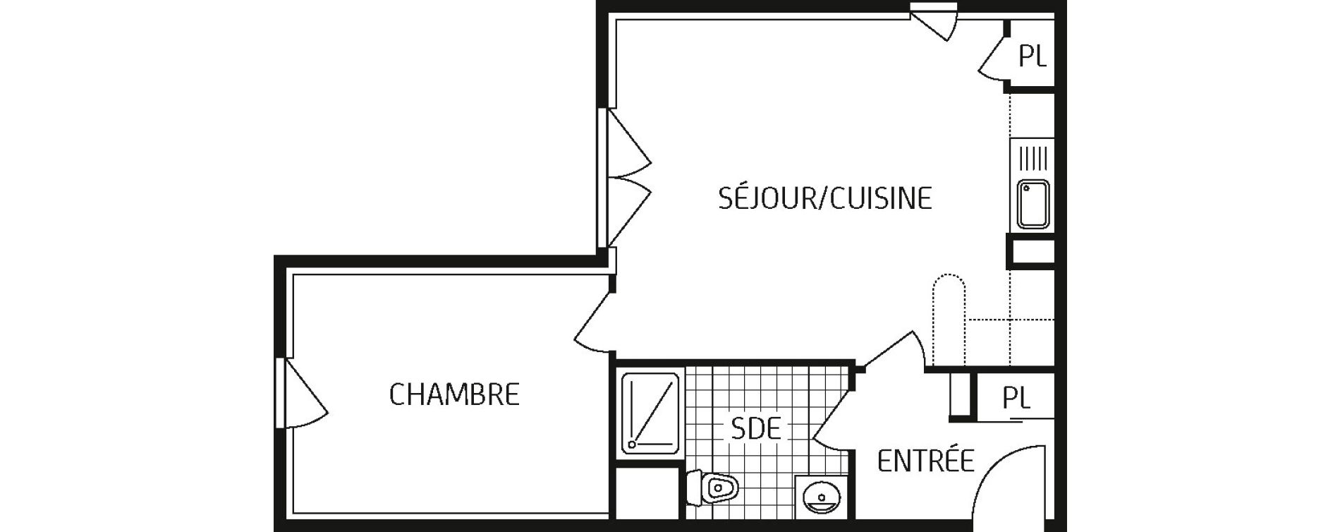 Appartement T2 de 44,42 m2 &agrave; Saint-Jean-De-Braye Centre