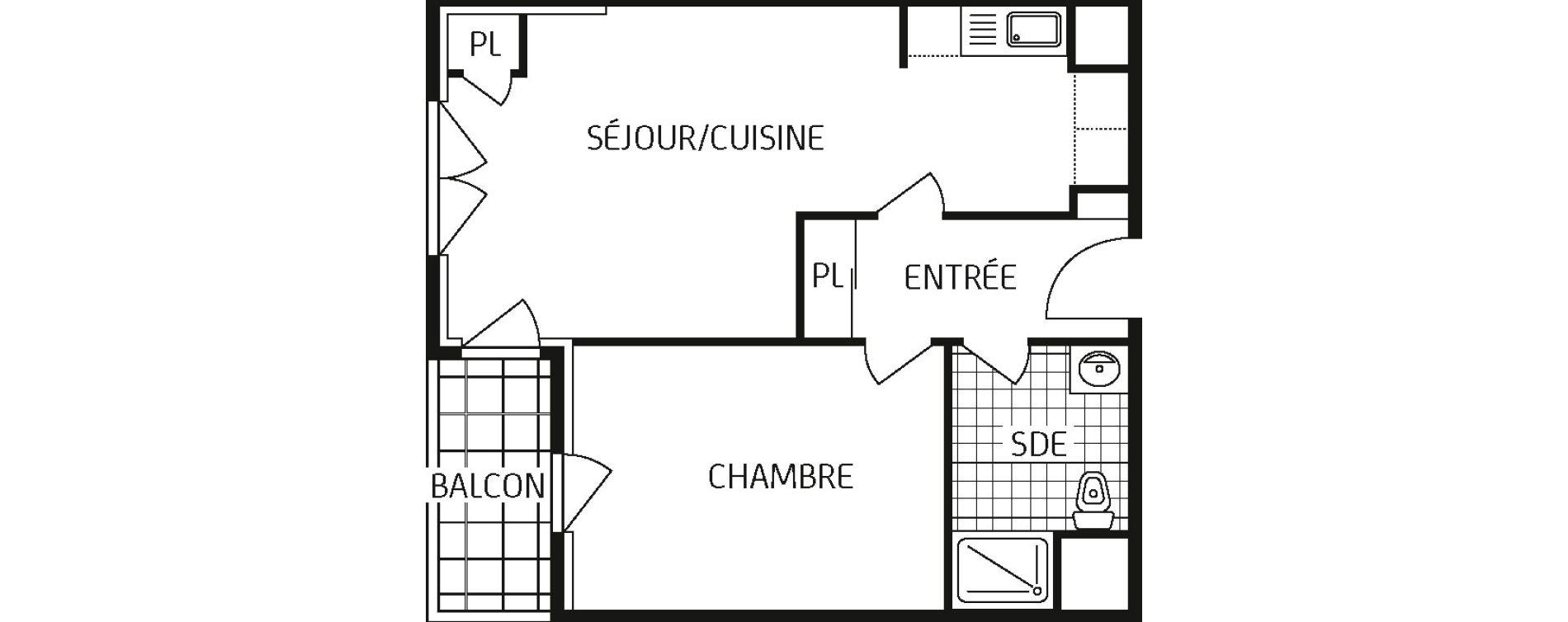 Appartement T2 de 45,22 m2 &agrave; Saint-Jean-De-Braye Centre