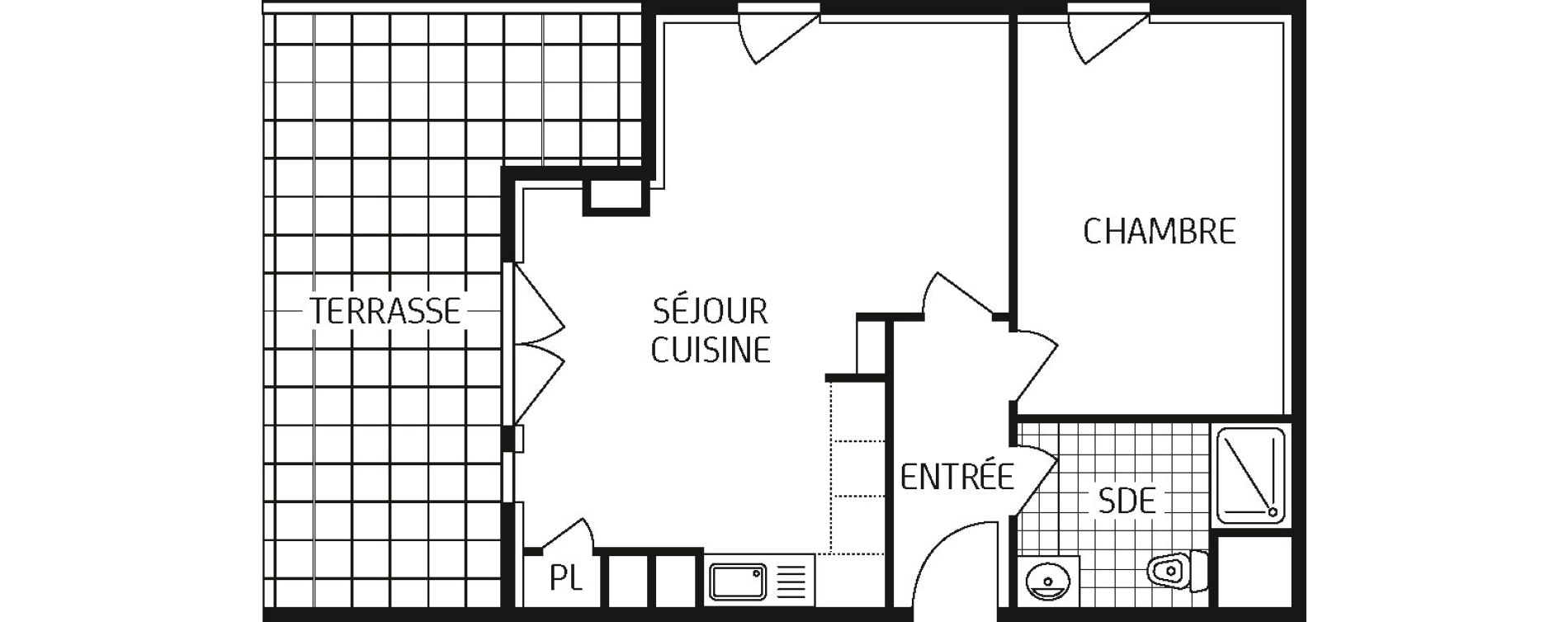 Appartement T2 de 45,09 m2 &agrave; Saint-Jean-De-Braye Centre