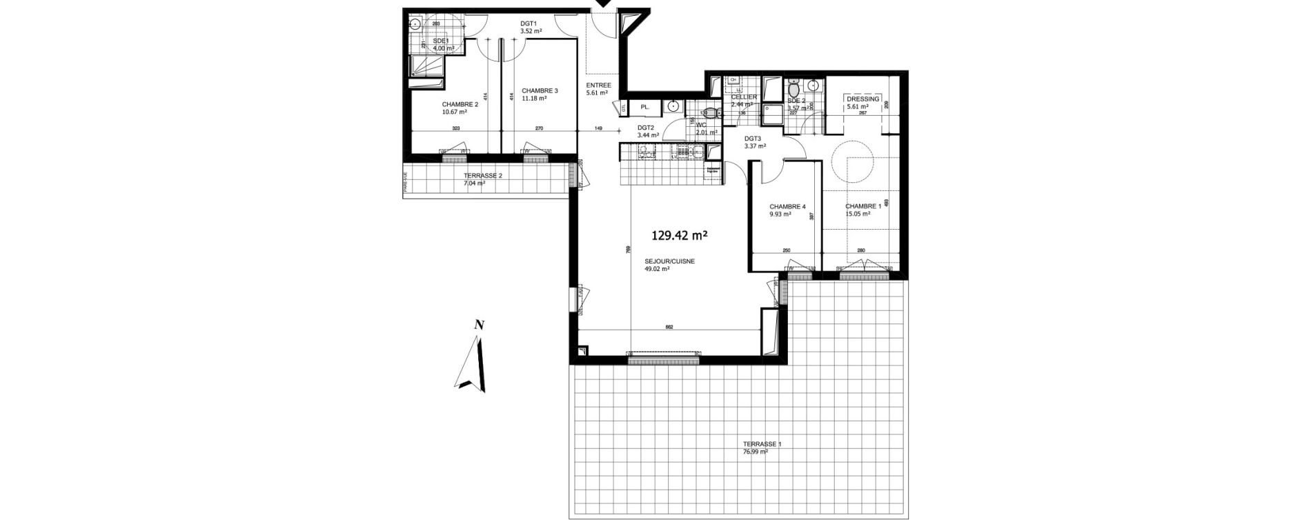 Appartement T5 de 129,42 m2 &agrave; Saint-Jean-De-Braye Idy link