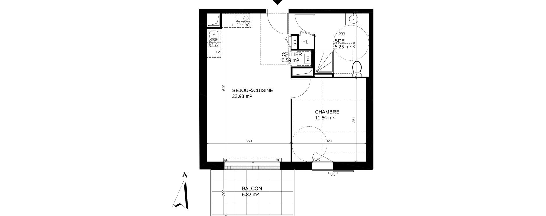 Appartement T2 de 42,31 m2 &agrave; Saint-Jean-De-Braye Idy link