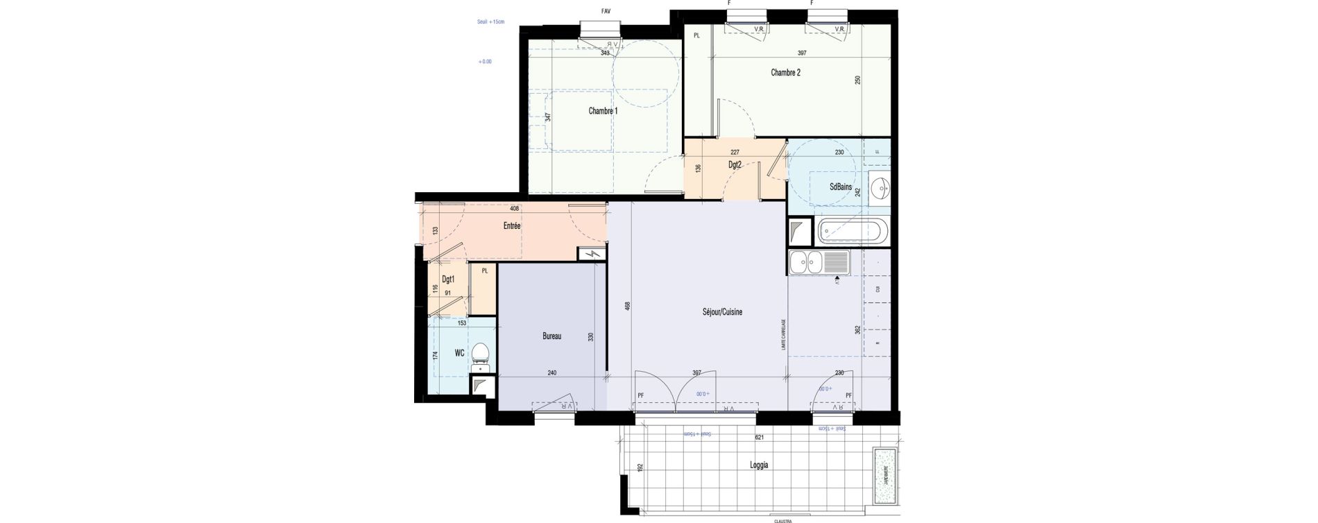 Appartement T3 de 76,04 m2 &agrave; Saint-Jean-De-La-Ruelle Centre
