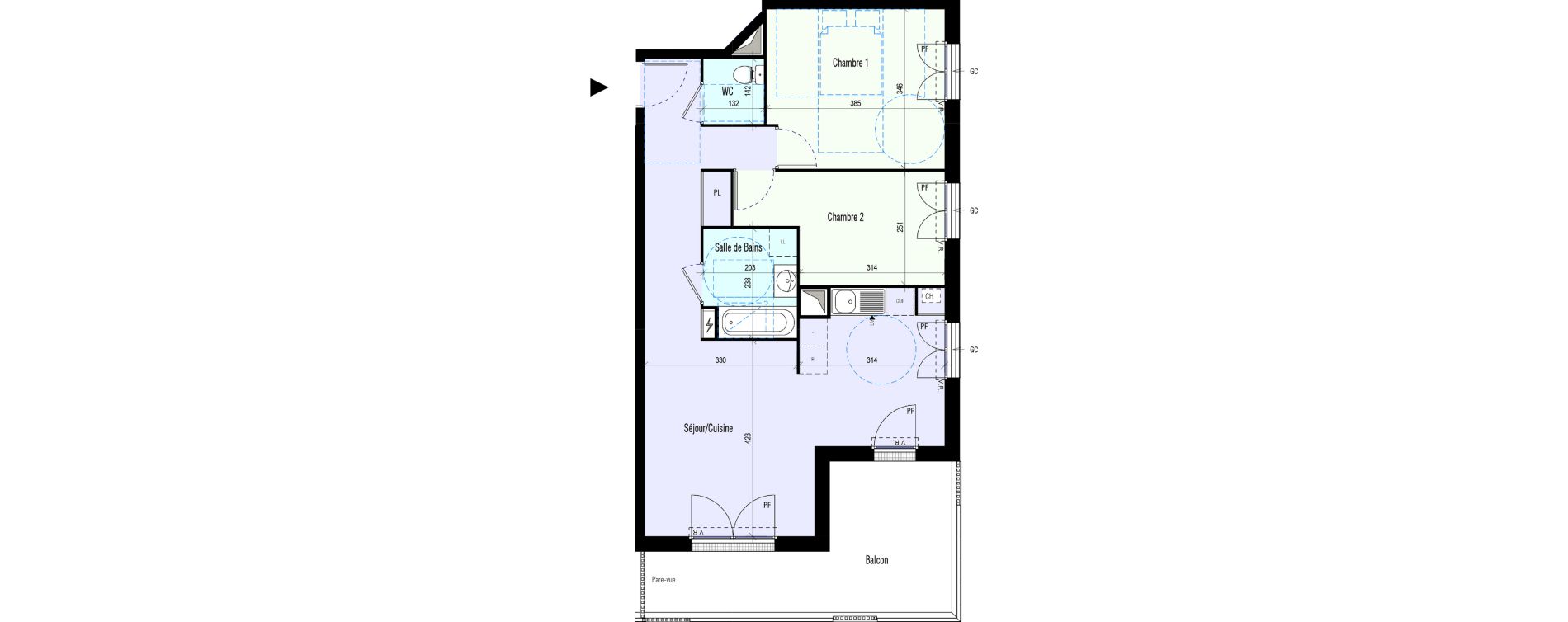 Appartement T3 de 63,76 m2 &agrave; Saint-Jean-De-La-Ruelle Centre