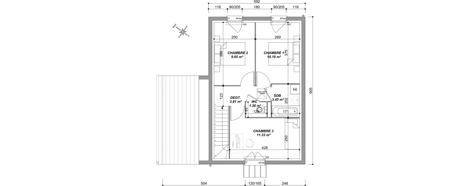Maison T4 de 80,06 m2 &agrave; Saran Centre
