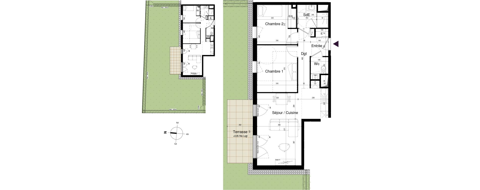 Appartement T3 de 60,12 m2 &agrave; Saran Centre