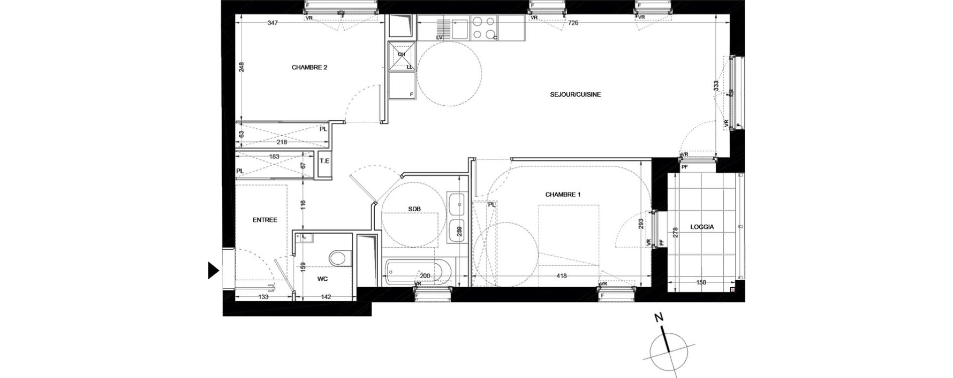 Appartement T3 de 65,10 m2 &agrave; Saran Centre