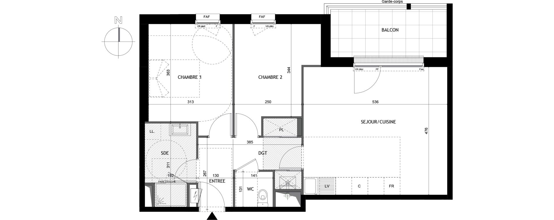 Appartement T3 de 63,29 m2 &agrave; Saran Centre