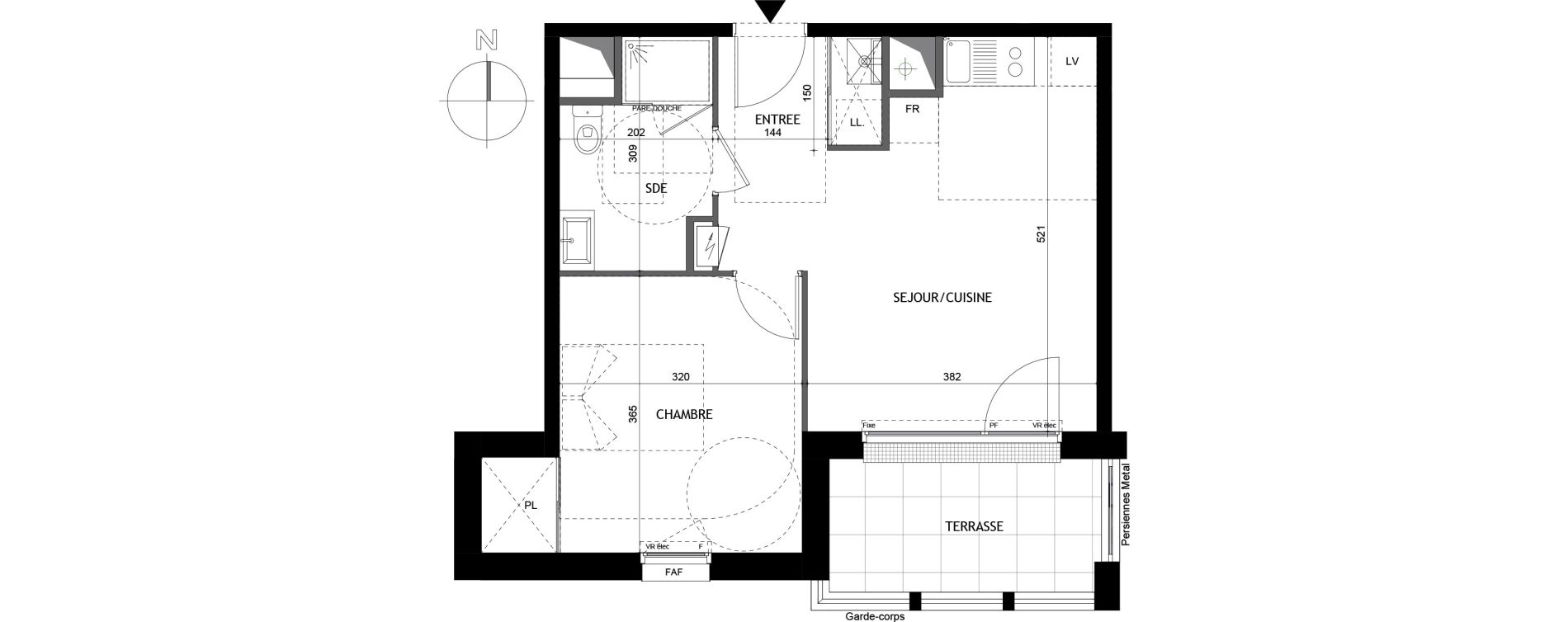 Appartement T2 de 41,00 m2 &agrave; Saran Centre