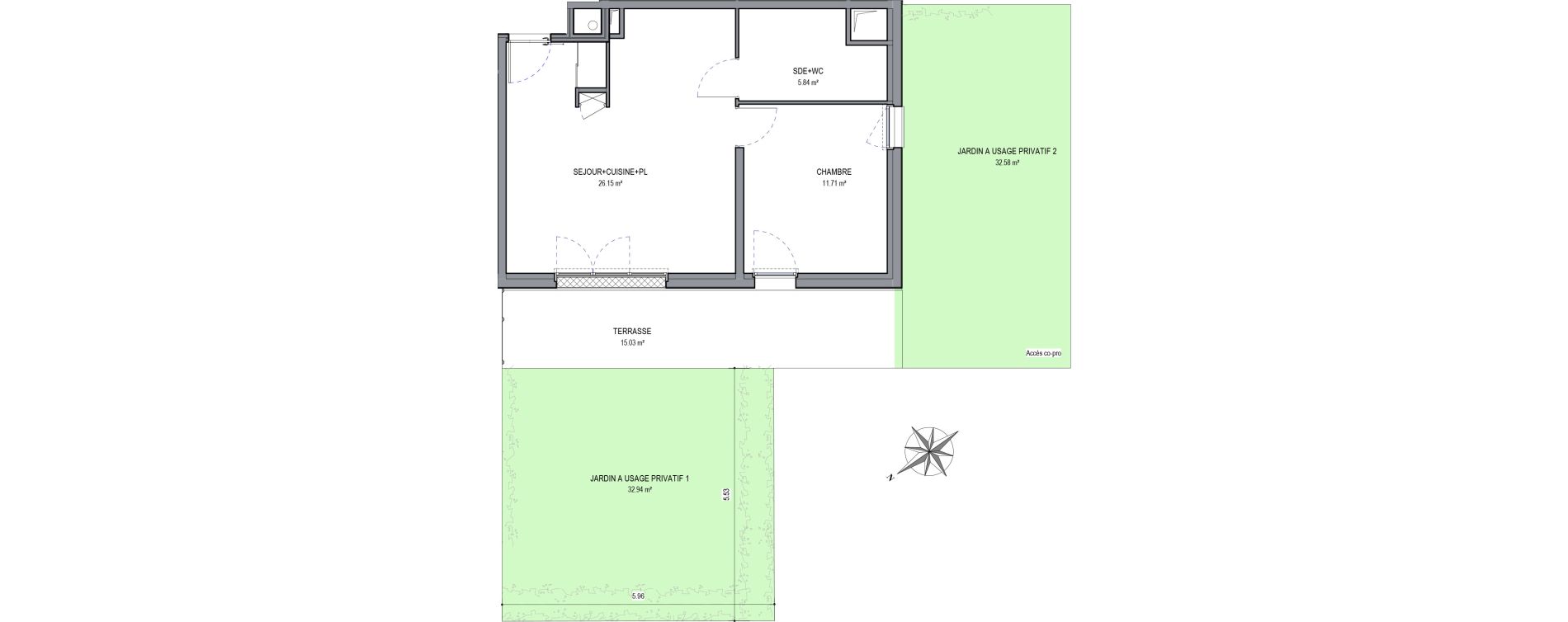 Appartement T2 de 43,70 m2 &agrave; Saran Centre