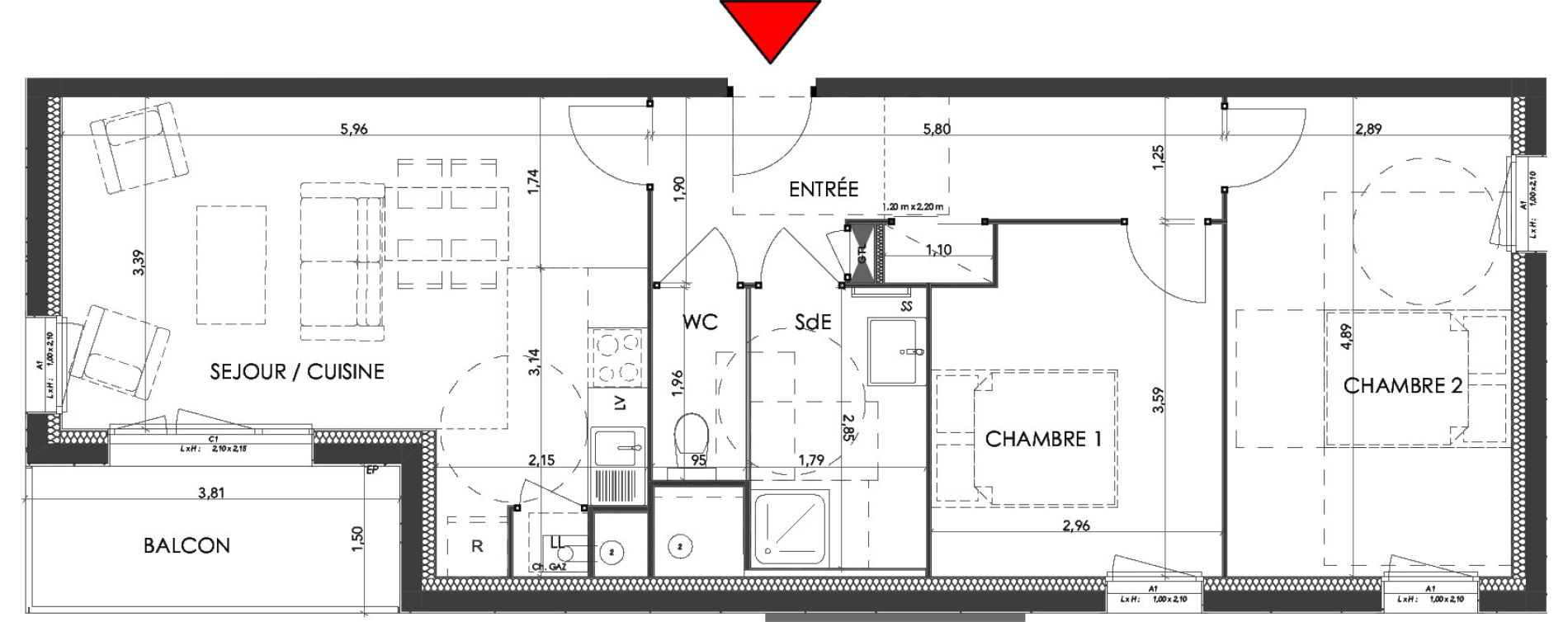 Appartement T3 de 63,48 m2 &agrave; Saran Centre