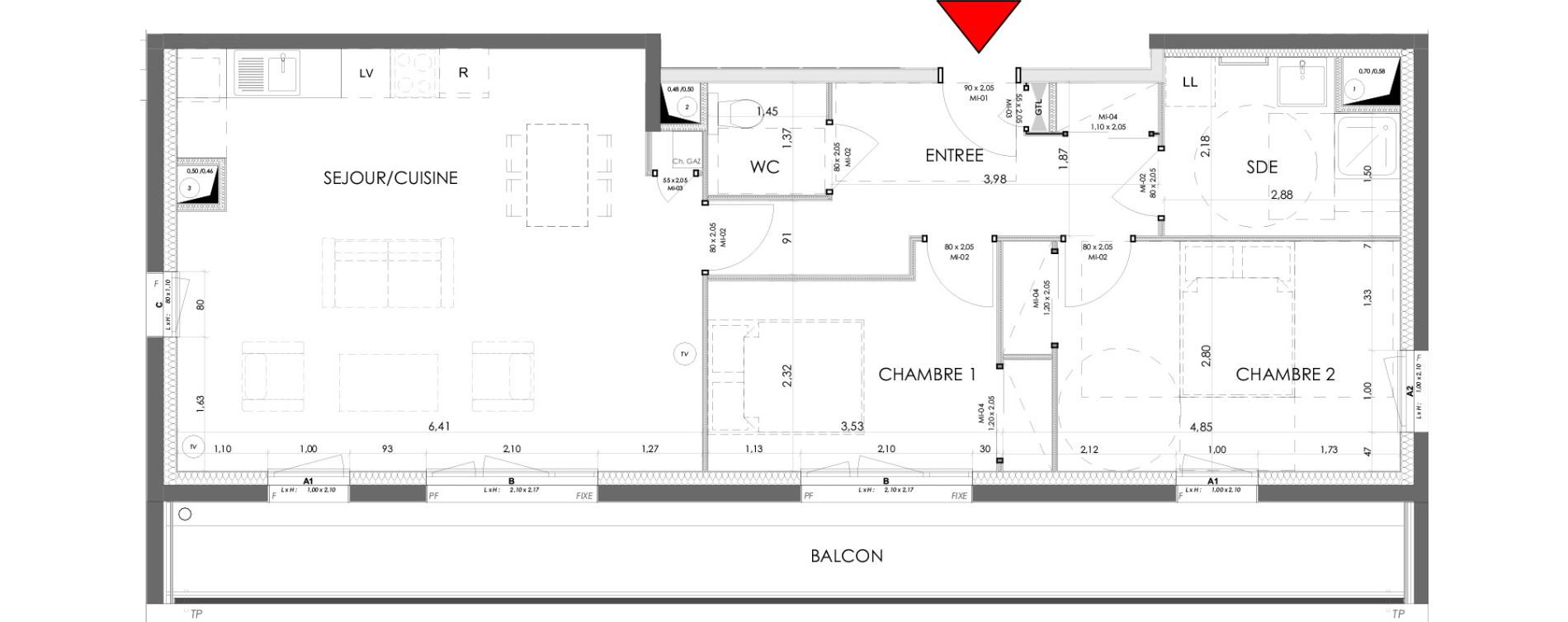 Appartement T3 de 71,03 m2 &agrave; Saran Centre