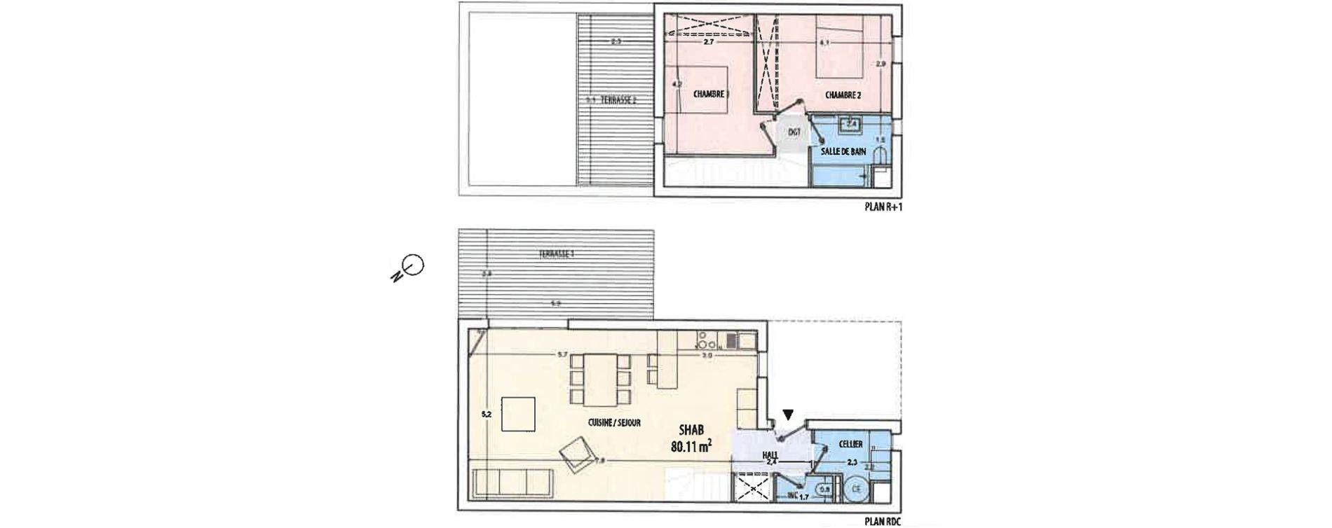 Villa T3 de 80,11 m2 &agrave; Ajaccio Centre