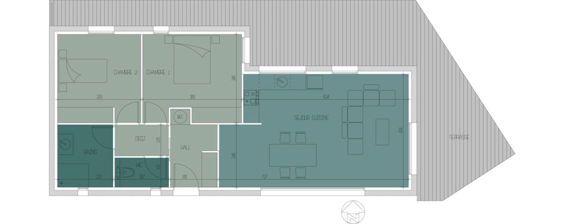 Appartement T3 de 67,58 m2 &agrave; Porto-Vecchio Centre