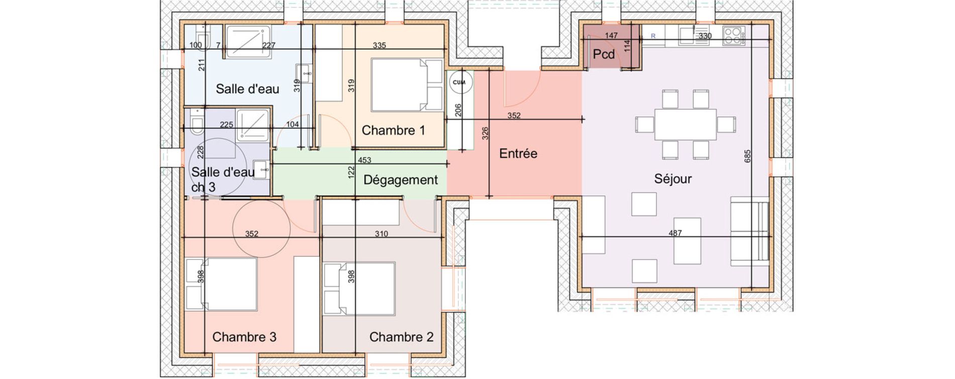 Appartement T4 de 100,80 m2 &agrave; Zonza Centre