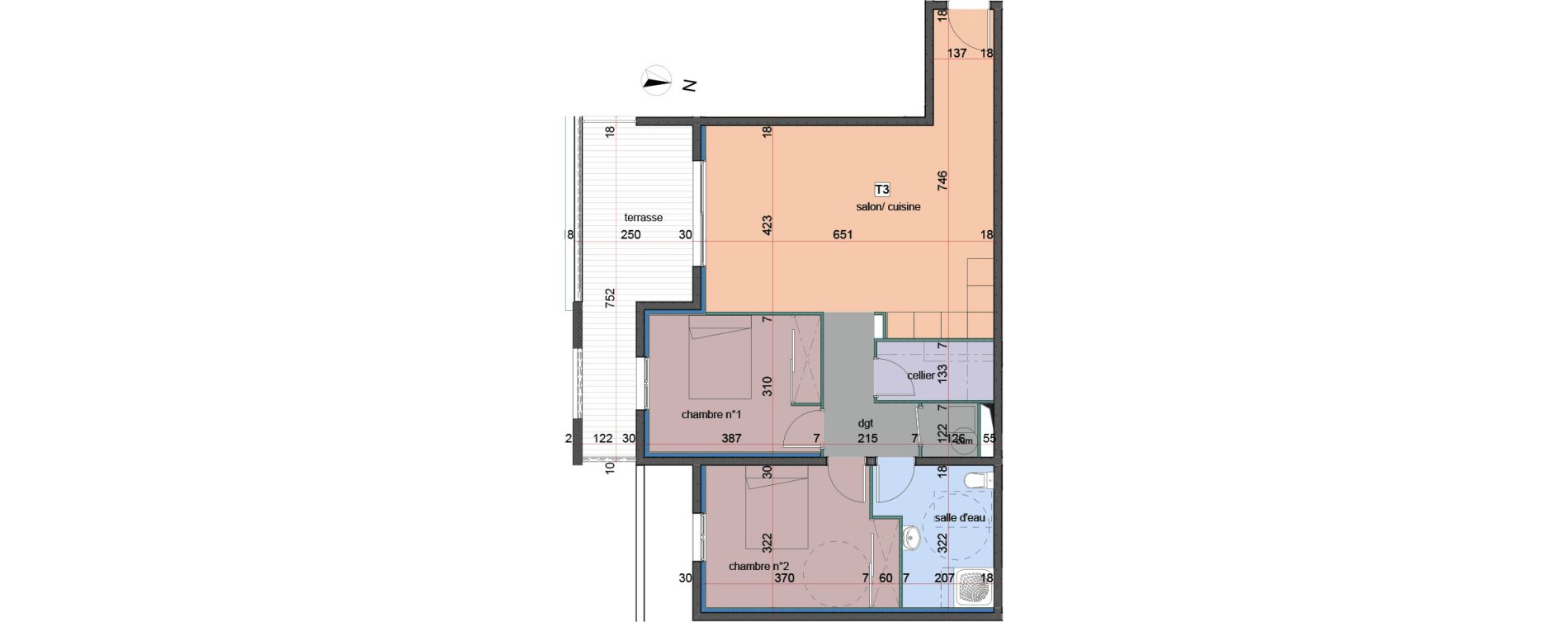 Appartement T3 de 75,85 m2 &agrave; Penta-Di-Casinca Centre