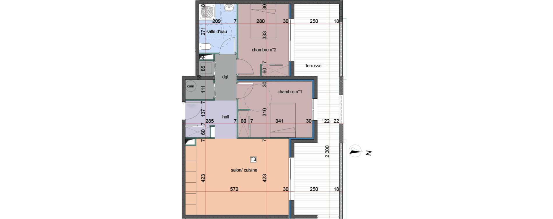 Appartement T3 de 65,15 m2 &agrave; Penta-Di-Casinca Centre