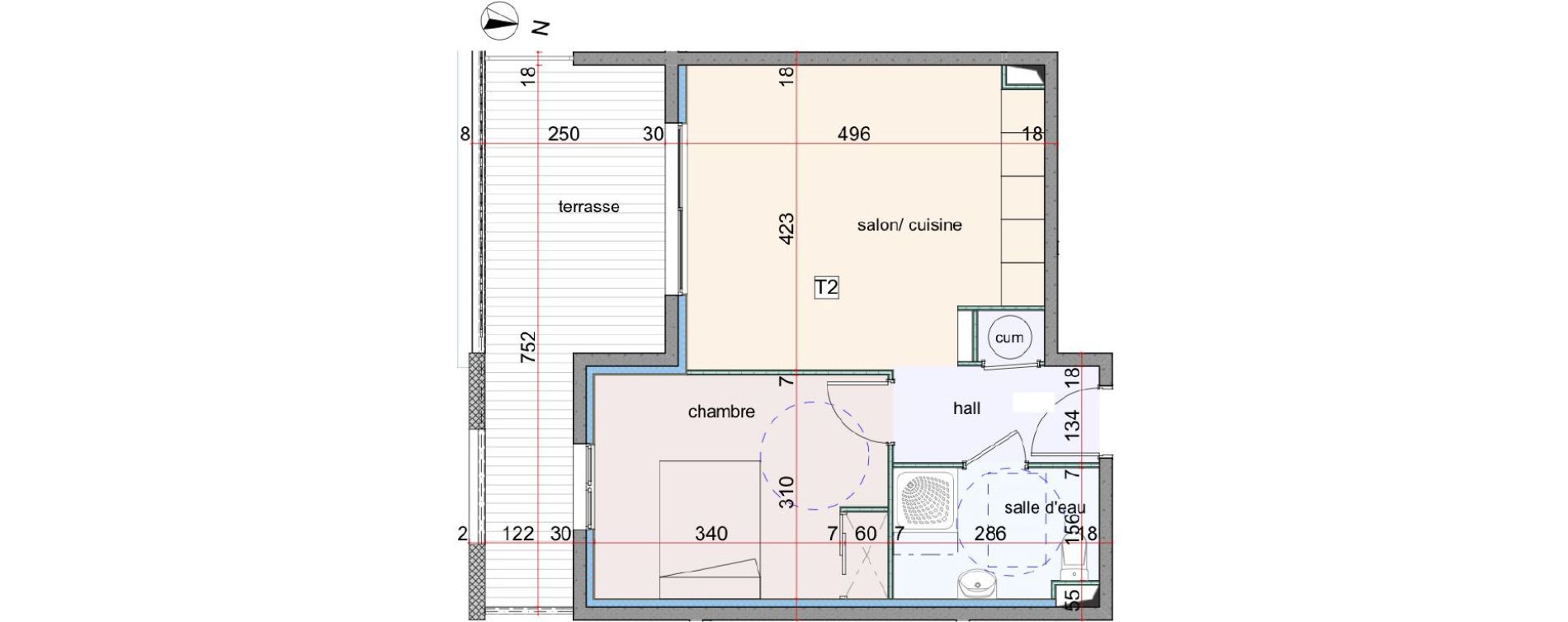 Appartement T2 de 42,00 m2 &agrave; Penta-Di-Casinca Centre
