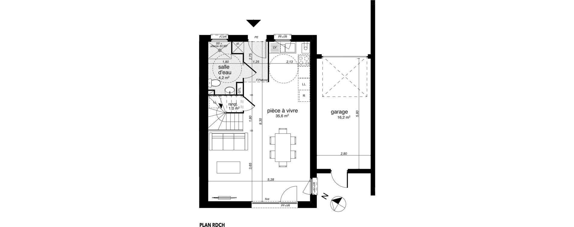 Maison T4 de 80,10 m2 &agrave; Troyes Vassaules - tauxelles