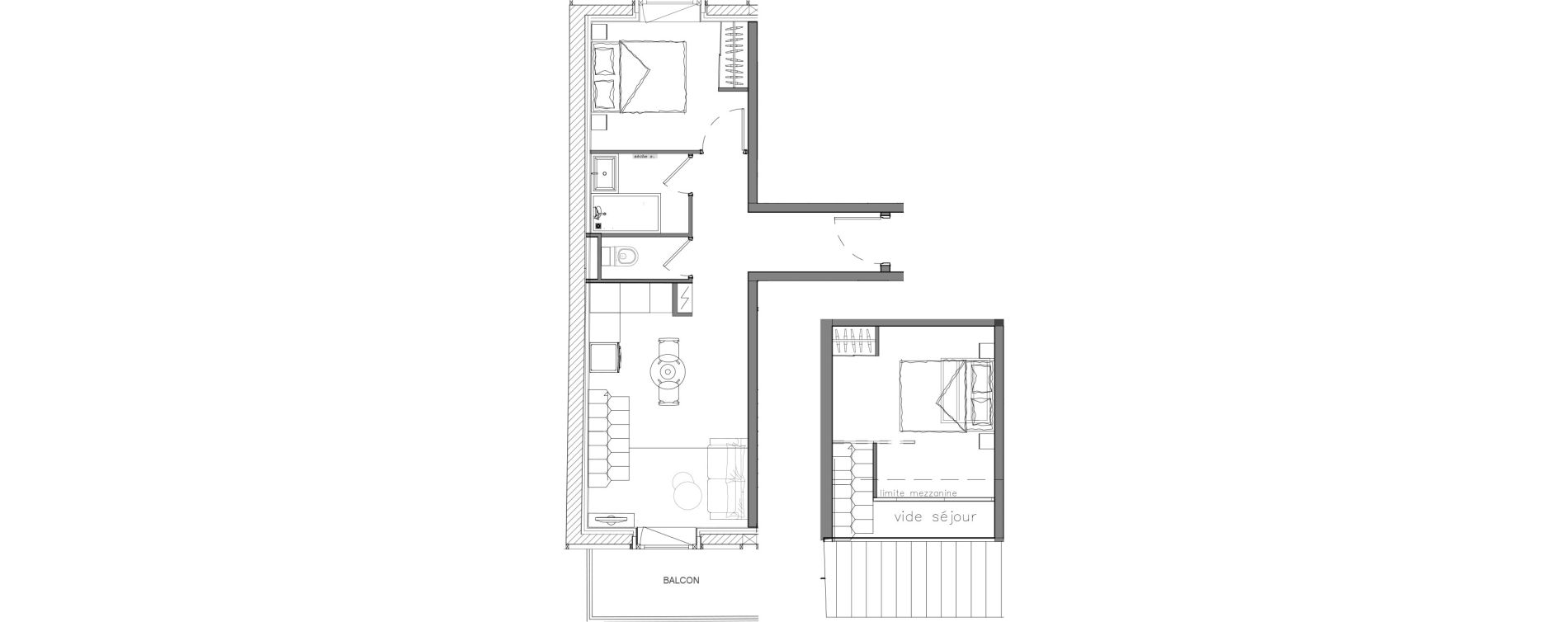 Duplex T3 de 43,10 m2 &agrave; Troyes Quatorze juillet