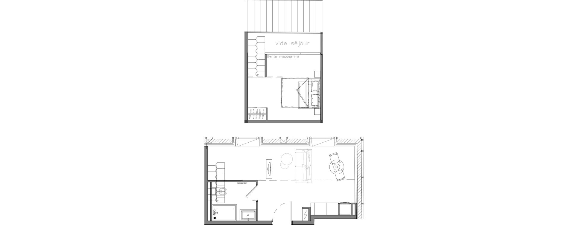 Duplex T2 de 32,90 m2 &agrave; Troyes Quatorze juillet