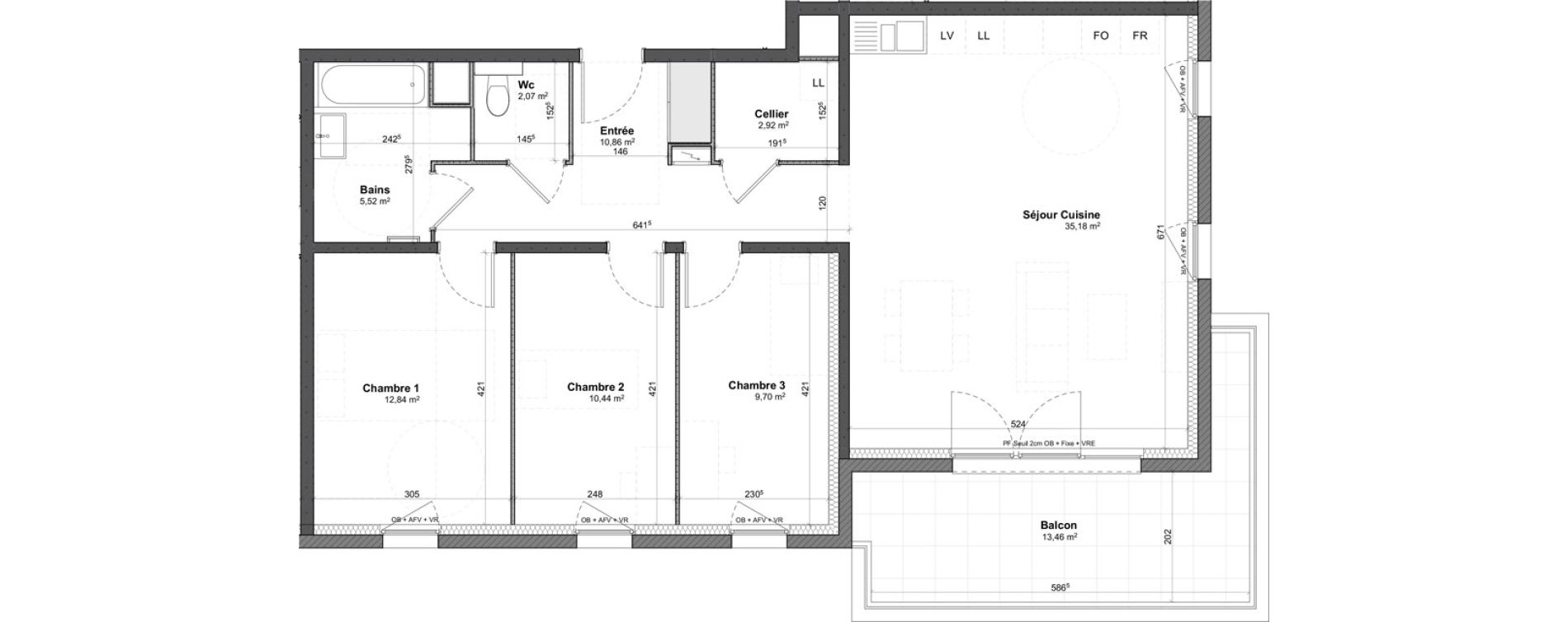 Appartement T4 de 89,53 m2 &agrave; Benfeld Centre