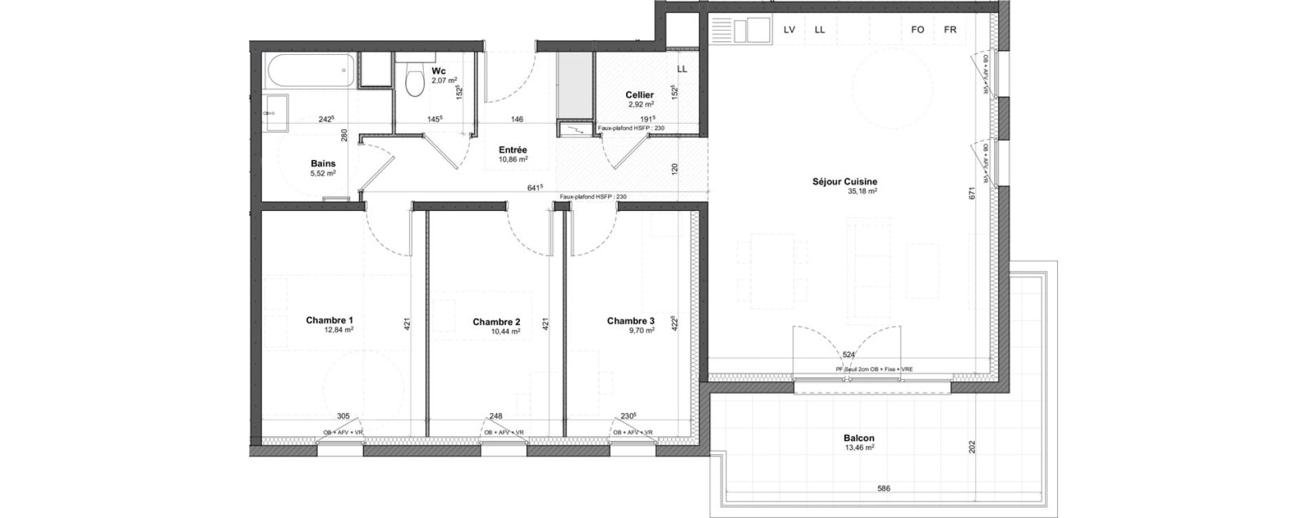 Appartement T4 de 89,53 m2 &agrave; Benfeld Centre