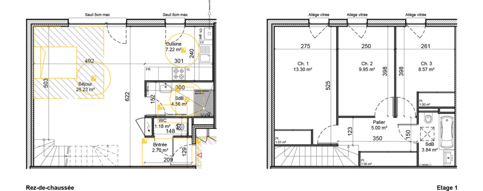 Duplex T4 de 88,11 m2 &agrave; Betschdorf Centre