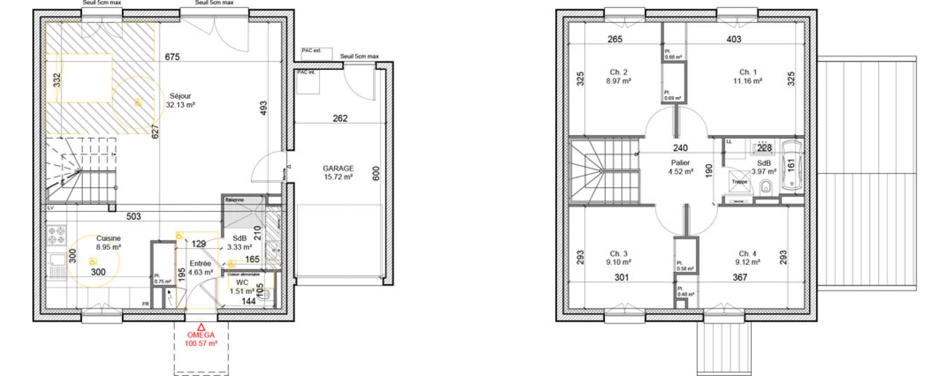 Maison T5 de 100,57 m2 &agrave; Betschdorf Centre