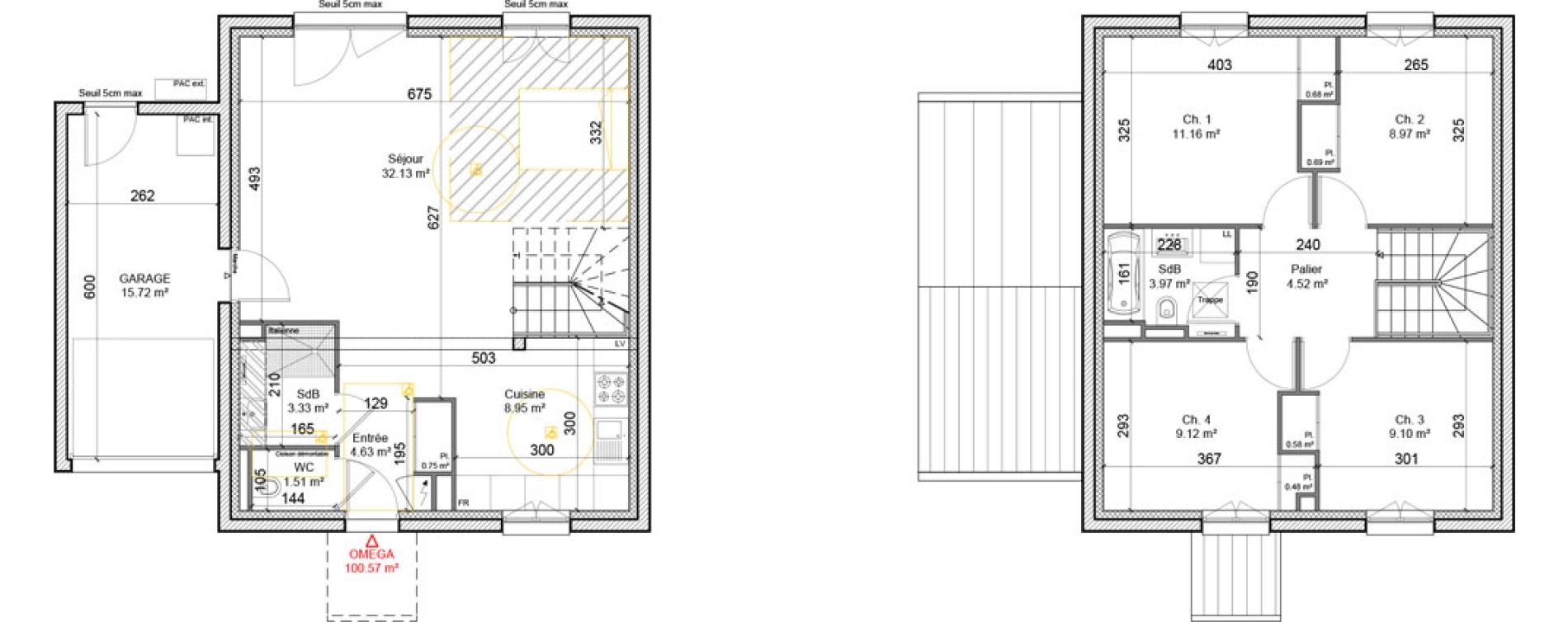 Maison T5 de 100,57 m2 &agrave; Betschdorf Centre