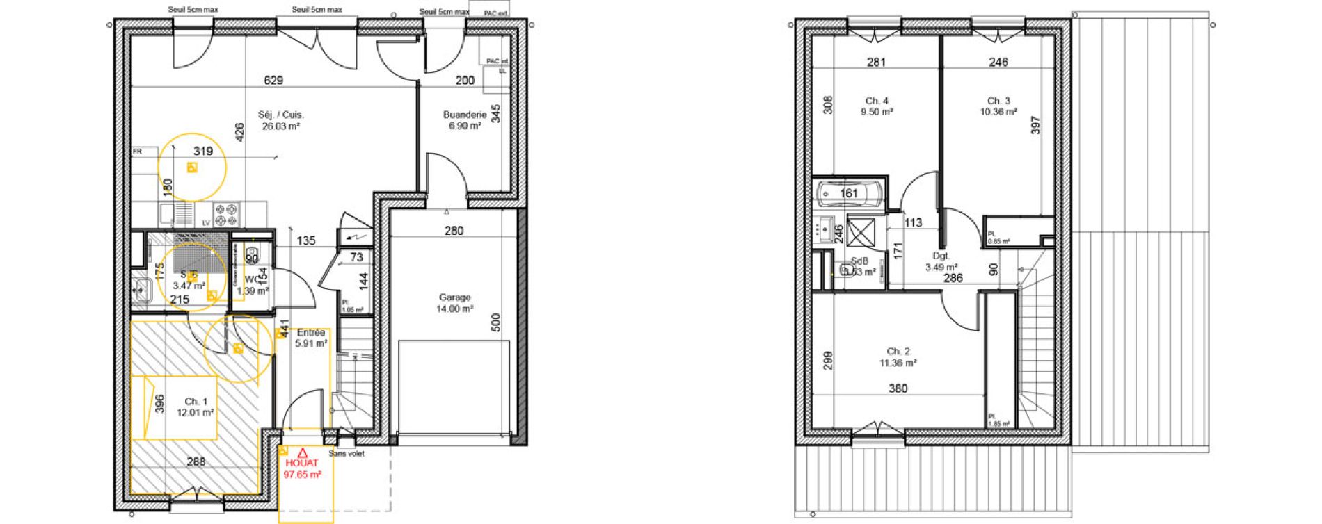 Maison T5 de 97,70 m2 &agrave; Betschdorf Centre