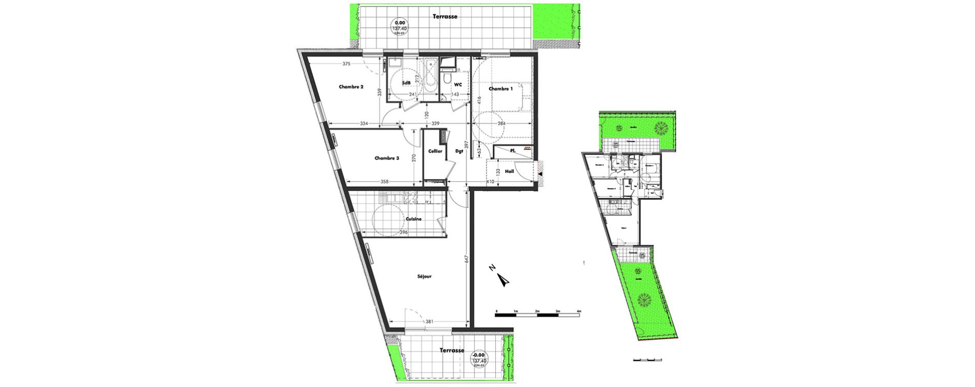 Appartement T4 de 87,38 m2 &agrave; Bischheim Centre