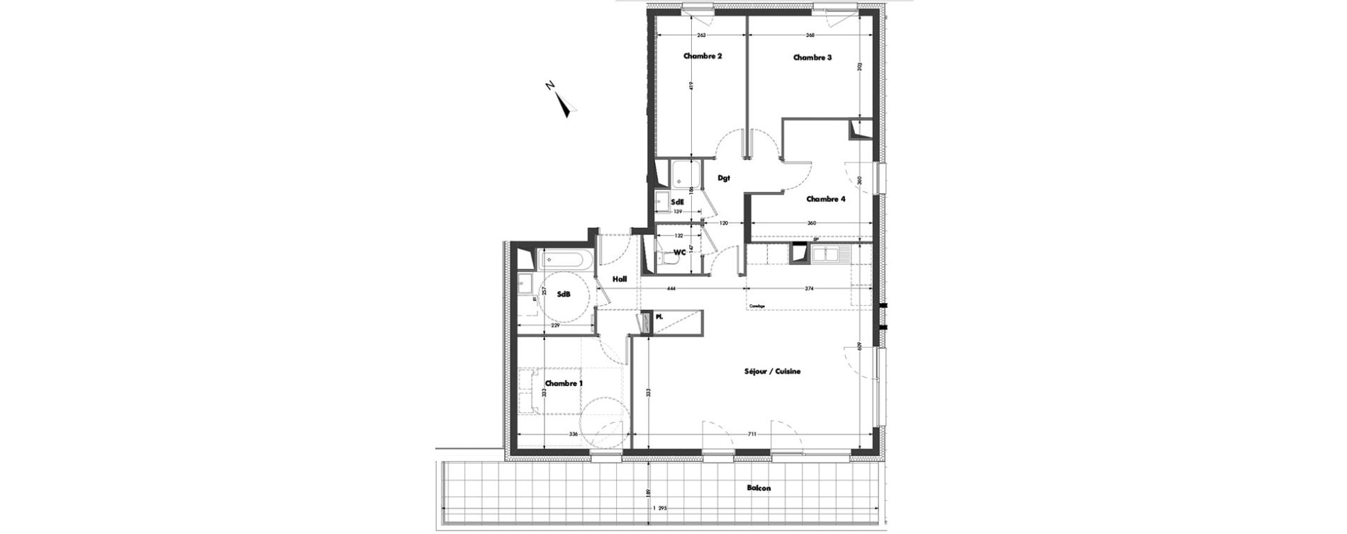 Appartement T5 de 102,39 m2 &agrave; Bischheim Centre