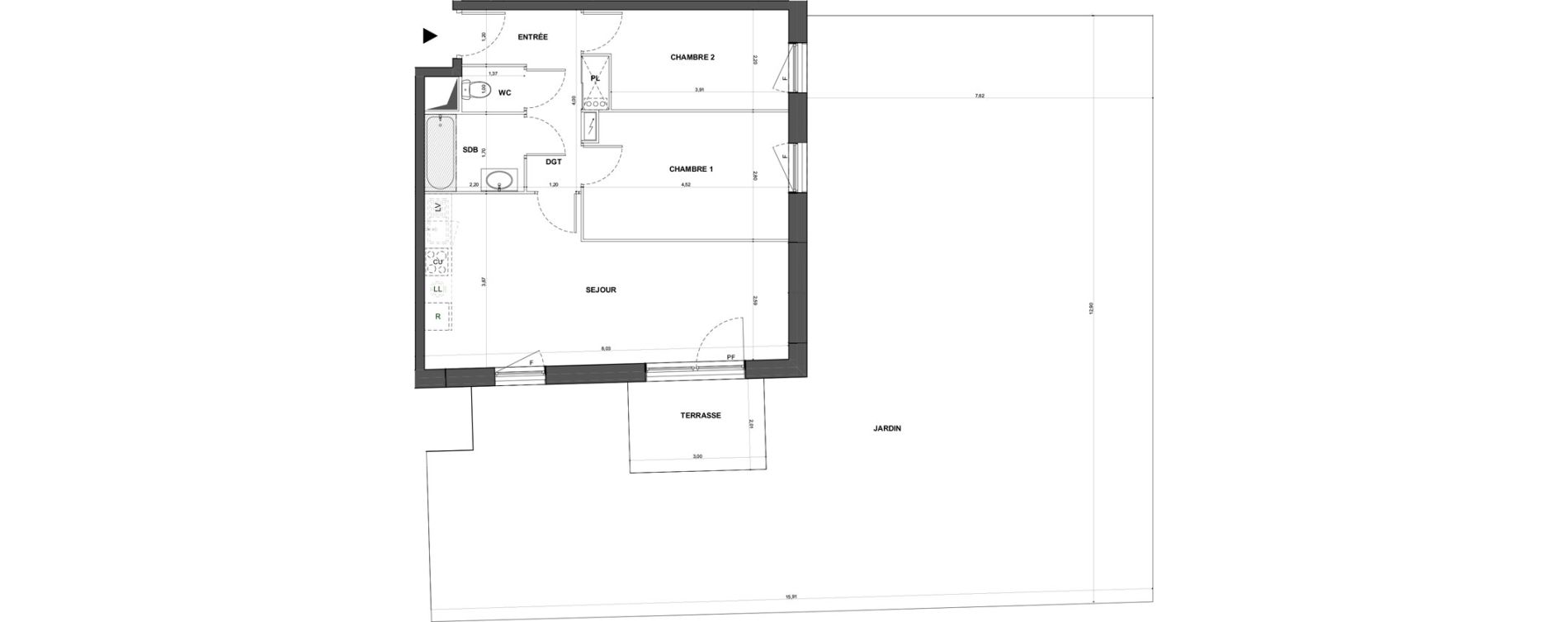 Appartement T3 de 59,30 m2 &agrave; Bischheim Centre