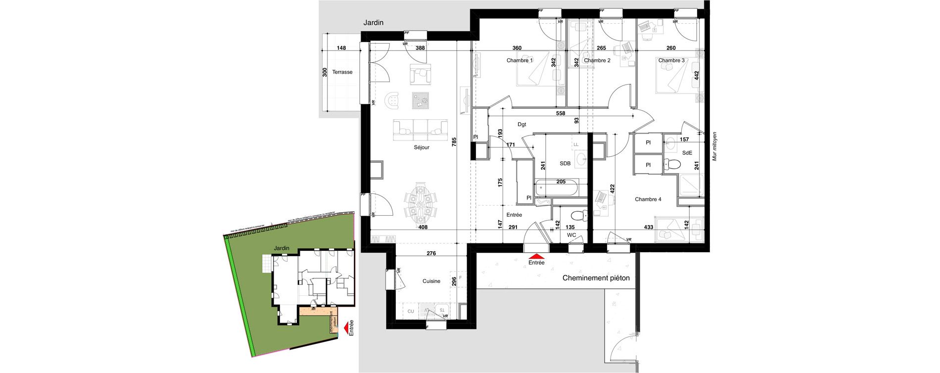 Appartement T5 de 111,34 m2 &agrave; Drulingen Centre