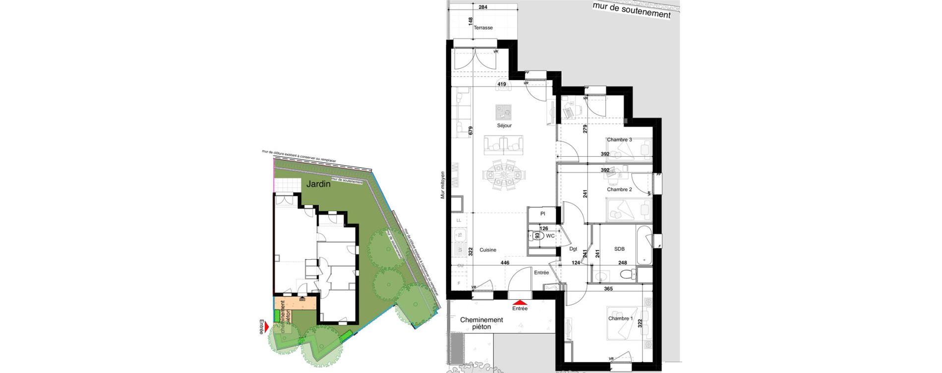 Appartement T4 de 78,39 m2 &agrave; Drulingen Centre
