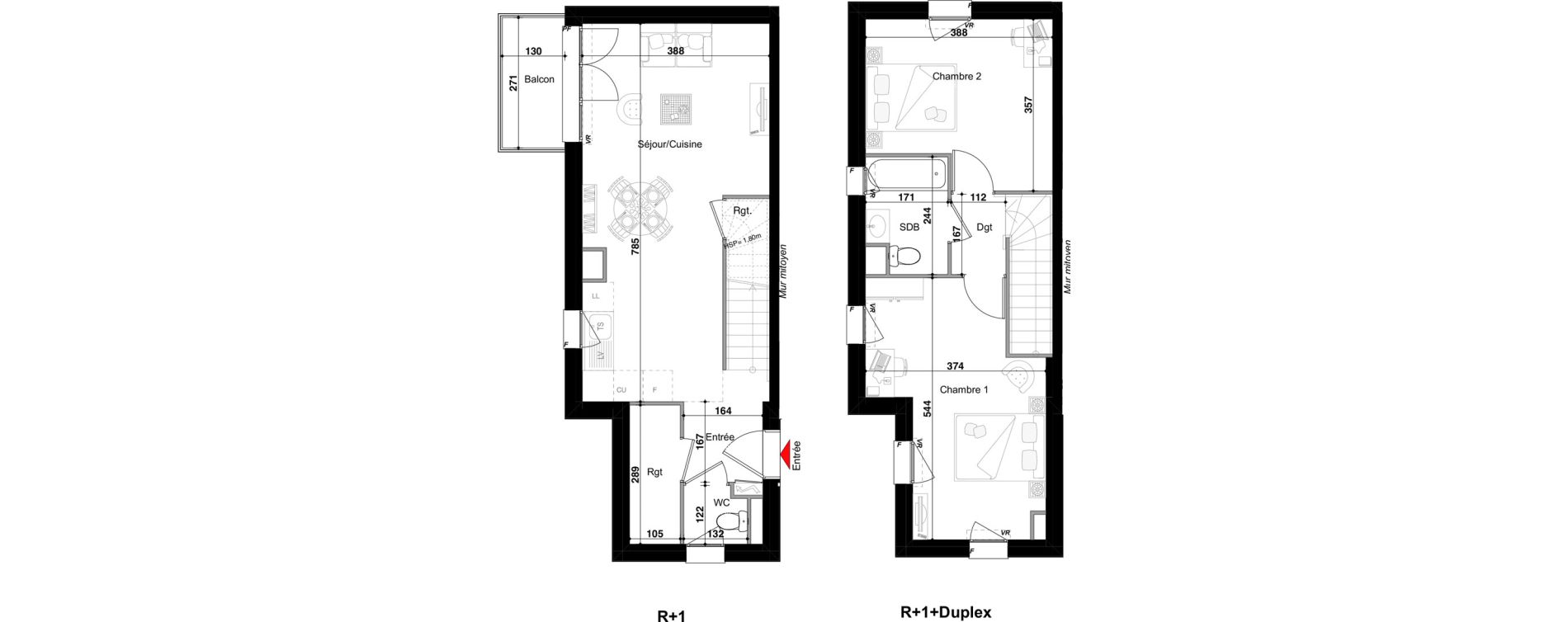 Appartement T3 de 68,92 m2 &agrave; Drulingen Centre