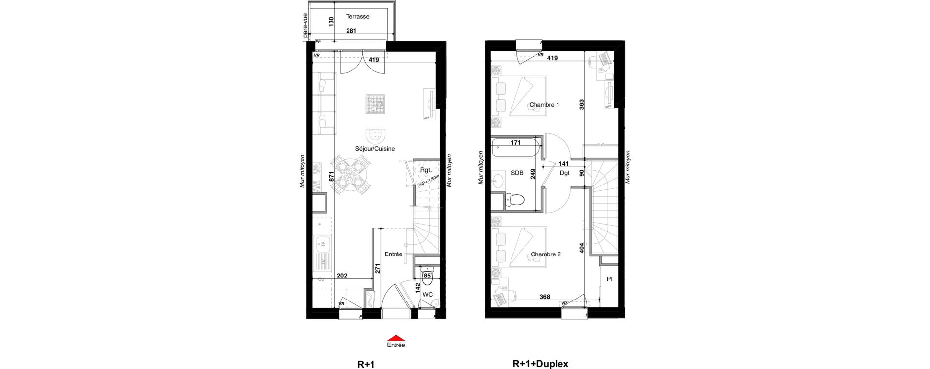 Appartement T3 de 66,71 m2 &agrave; Drulingen Centre