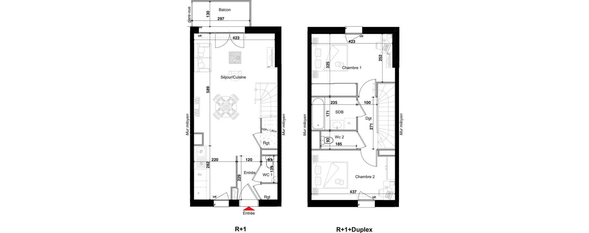 Appartement T3 de 67,01 m2 &agrave; Drulingen Centre