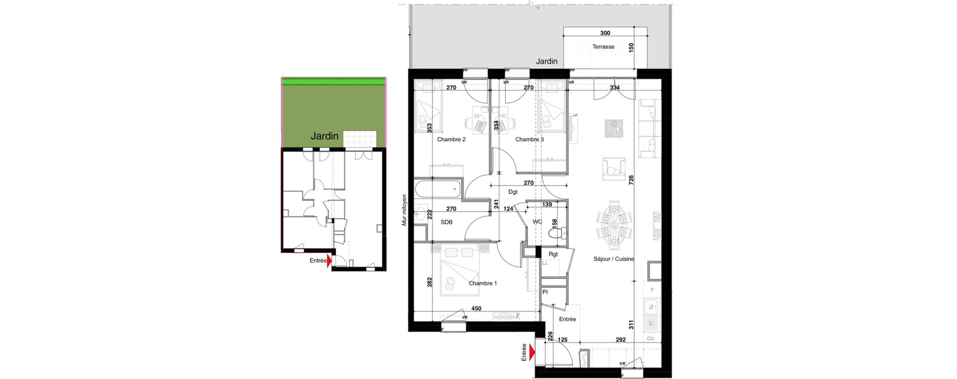 Appartement T4 de 80,79 m2 &agrave; Drulingen Centre