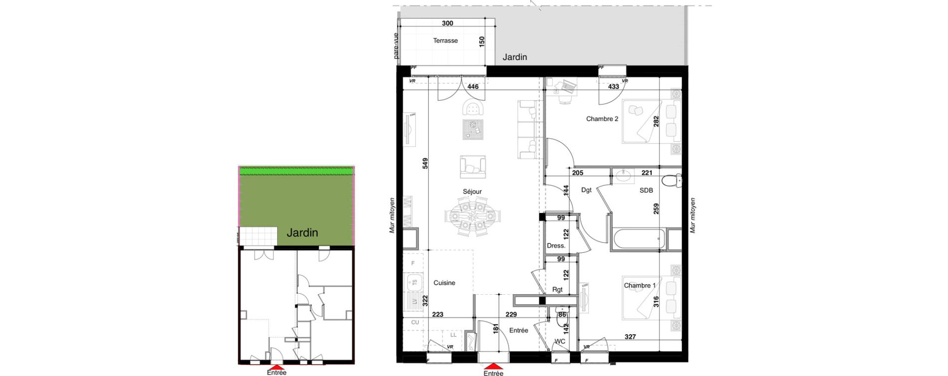 Appartement T3 de 73,68 m2 &agrave; Drulingen Centre