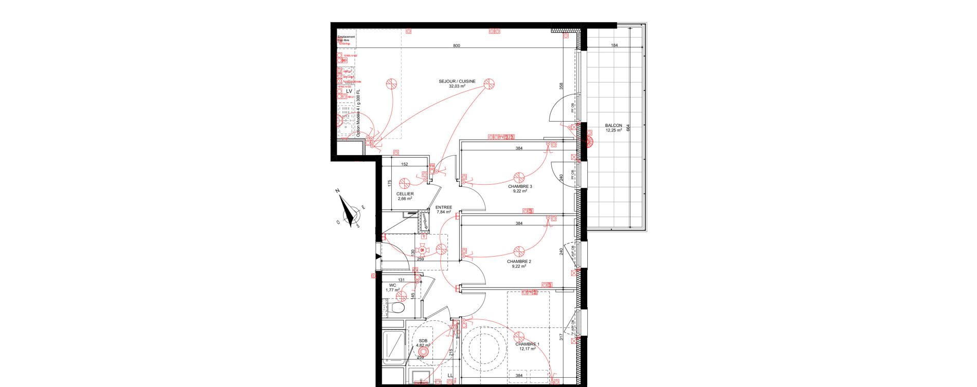 Appartement T4 de 79,73 m2 &agrave; Eckbolsheim Centre