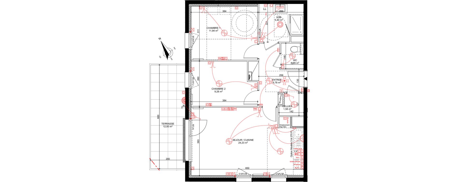 Appartement T3 de 60,99 m2 &agrave; Eckbolsheim Centre