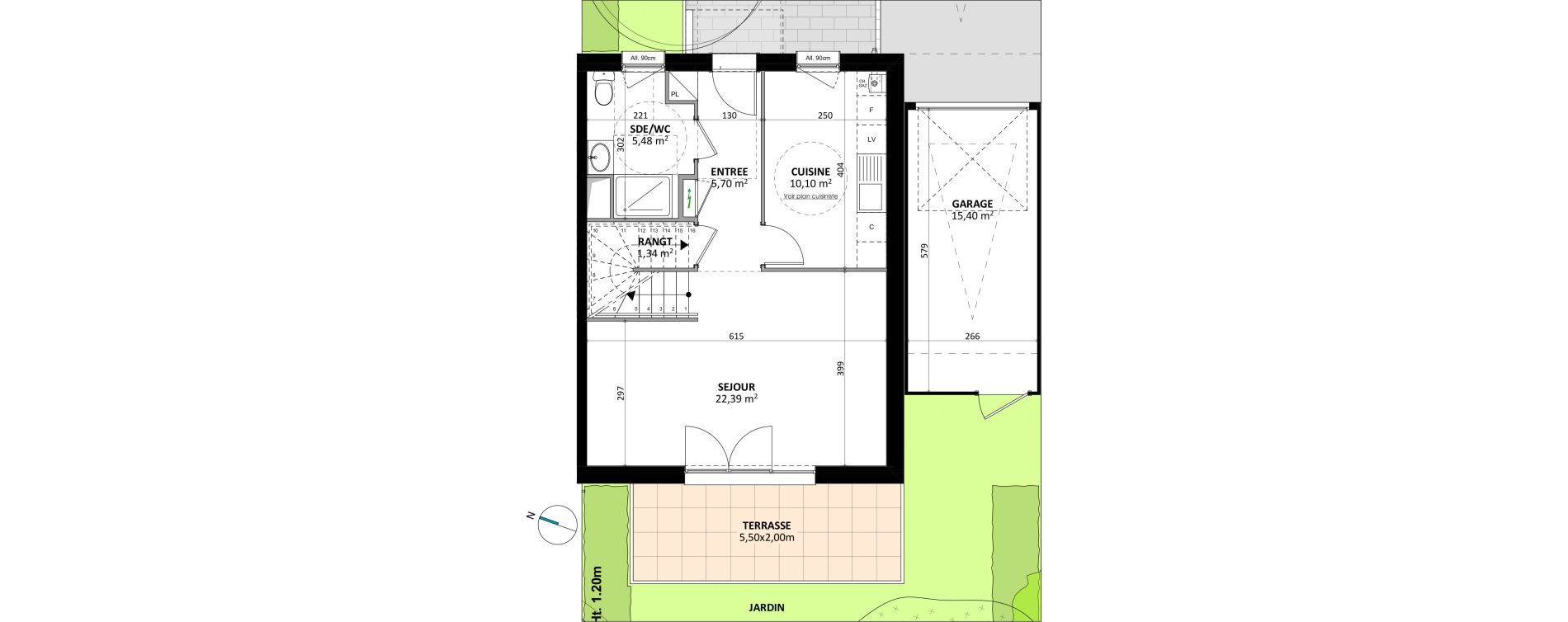 Maison T4 de 88,58 m2 &agrave; Geispolsheim Centre