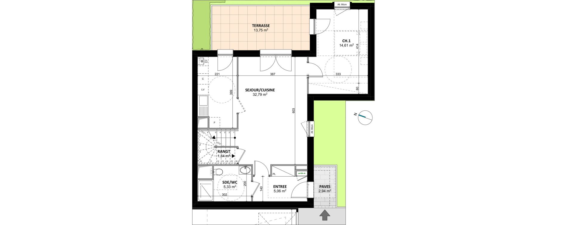 Maison T5 de 102,32 m2 &agrave; Geispolsheim Centre