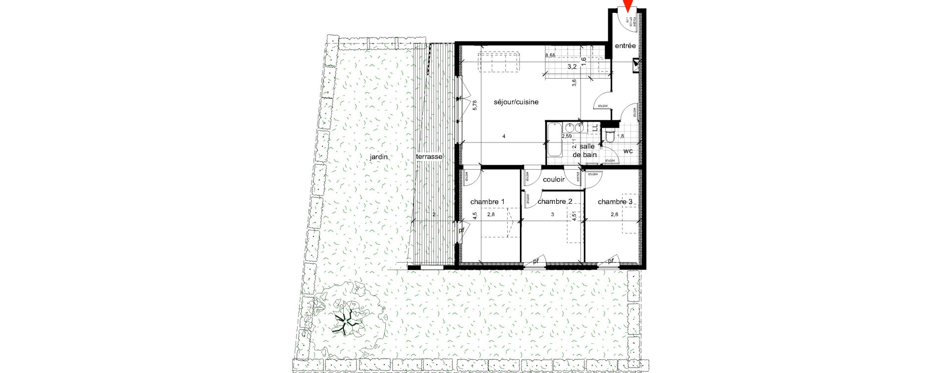 Appartement T4 de 87,80 m2 &agrave; Haguenau Centre